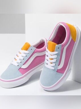 Vans Old Skool Sneakers in Pastel Colorblock - Girls 5.5, Women’s 7